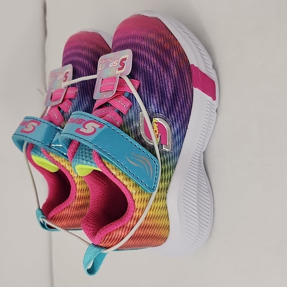 Sketchers S Sport rainbow print sneakers (new)